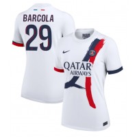 Paris Saint-Germain Bradley Barcola #29 Fotballklær Bortedrakt Dame 2024-25 Kortermet